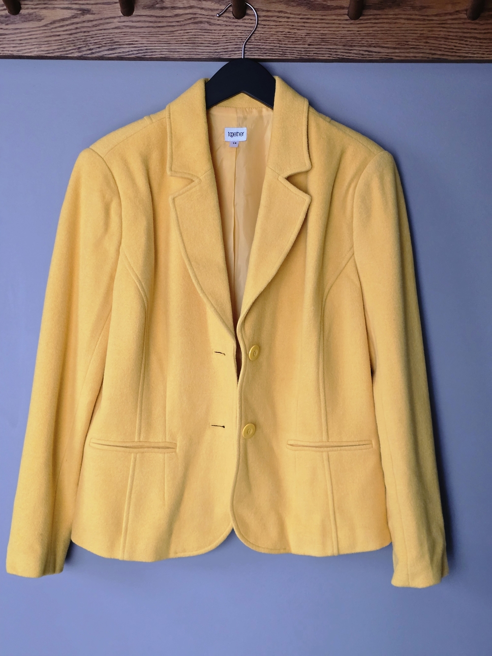 Together Bright Yellow Women's Tailored Blazer